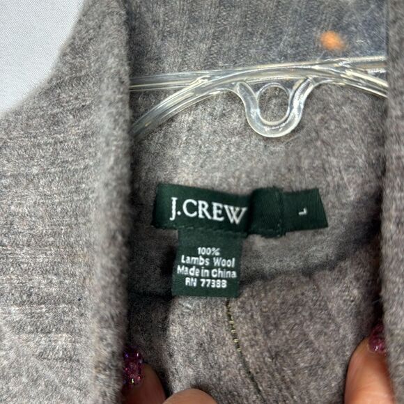 J.Crew Men’s 100% Lambs Wool Quarter Zip Sweater. Size Large. - Picture 3 of 6